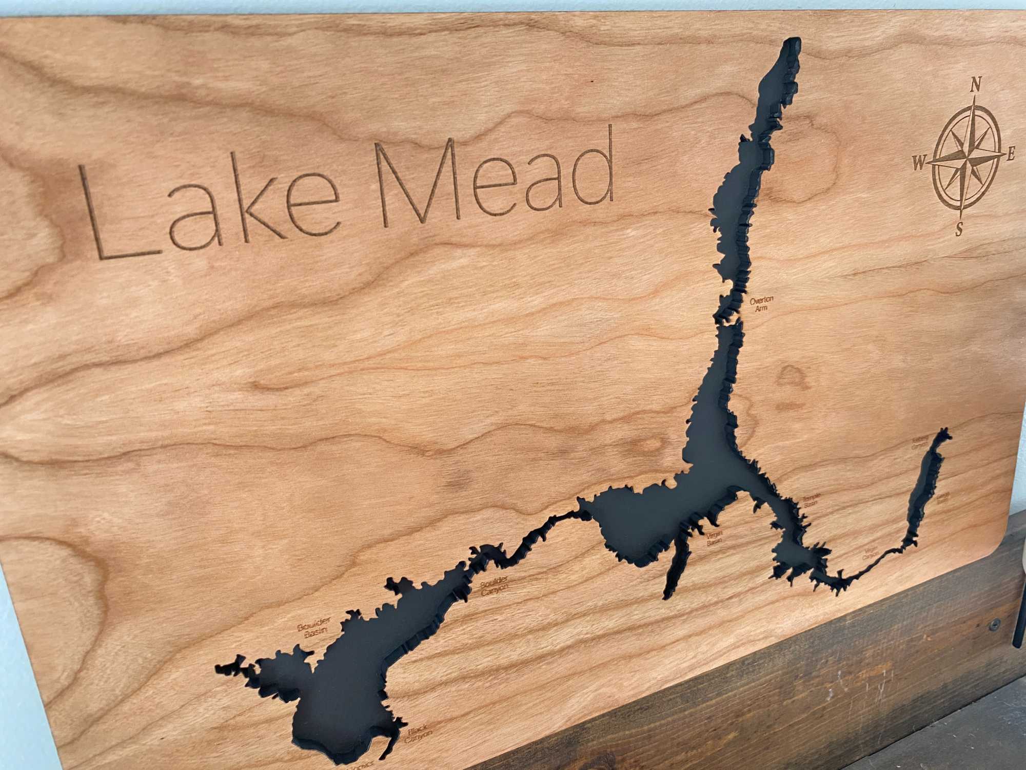 Engraved Map Lake Mead