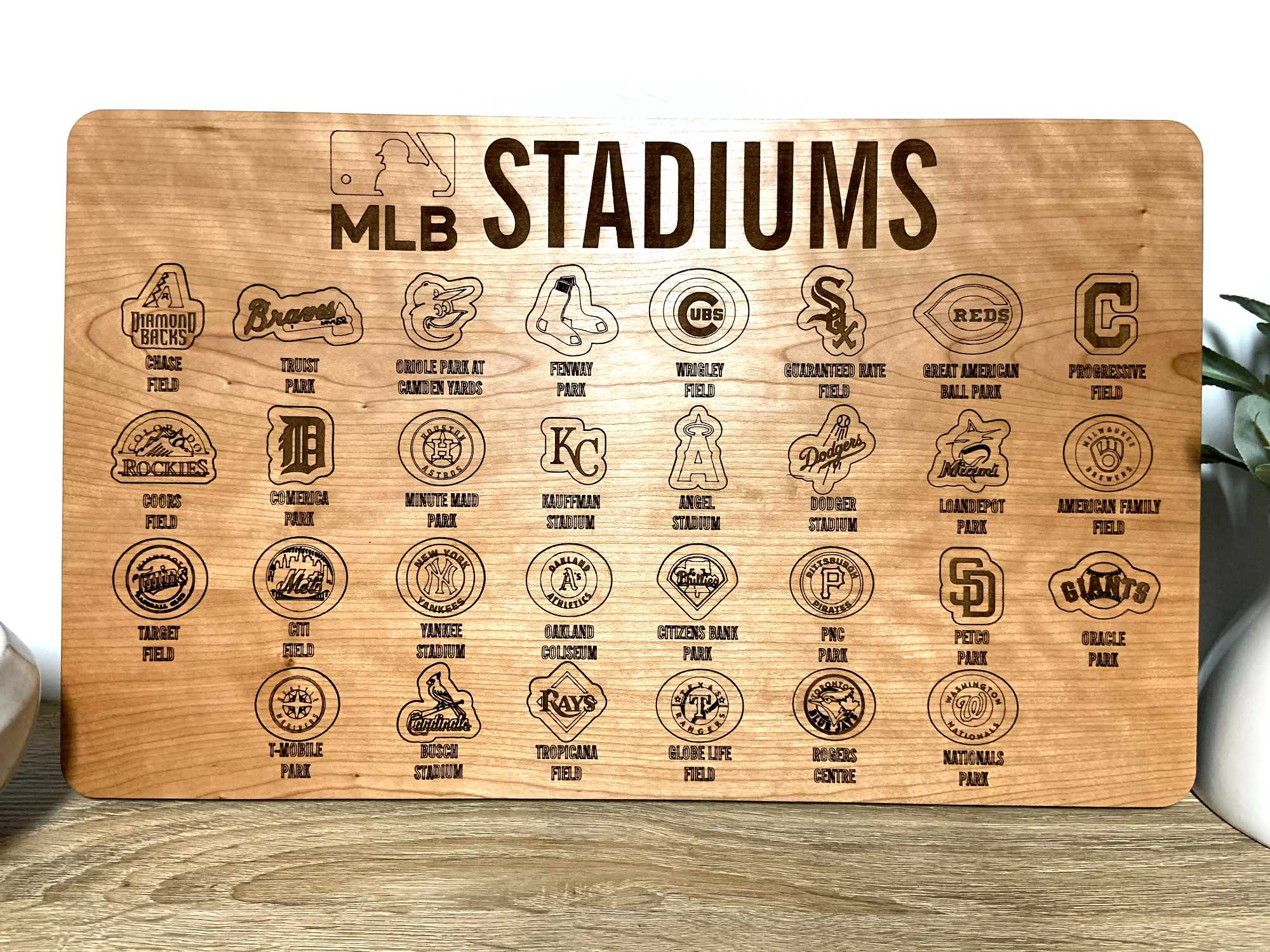 Baseball Stadium Map  1331 Custom Decor  Goods