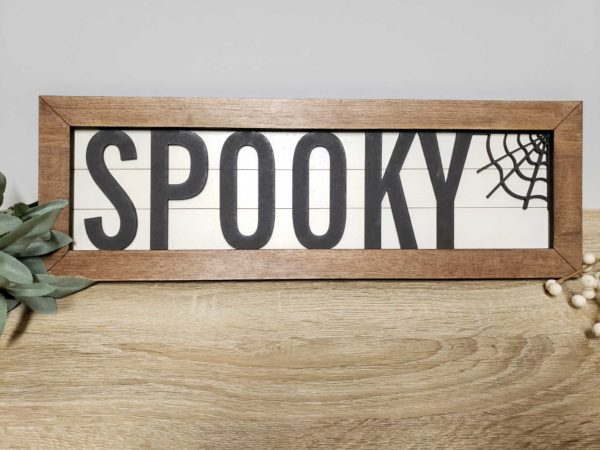 Halloween Spooky interchangeable sign