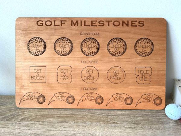 Golf Milestones Tracker Board