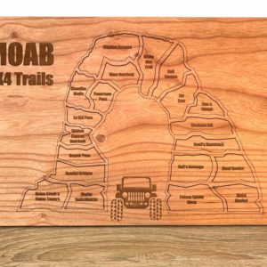 Moab Offroading Bucket List Board