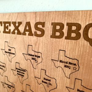 Top 50 Texas bbq tracker board