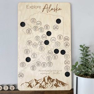 Explore Alaska Bucket List Board