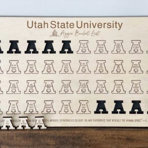 Utah State University Bucket List Board