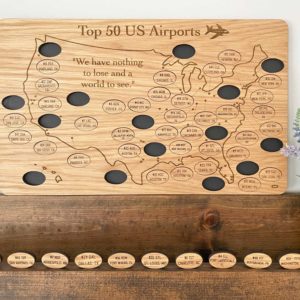 Top 50 US Airports Map