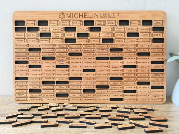 Michelin Restaurants Bucket List Board