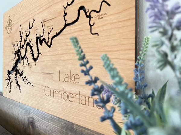 Engraved Map of Lake Cumberland