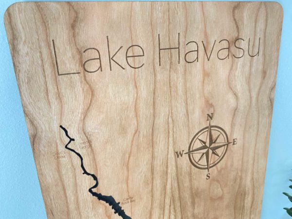 Lake Havasu Engraved Map