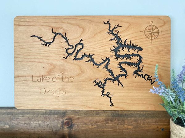 The Ozarks Engraved Map
