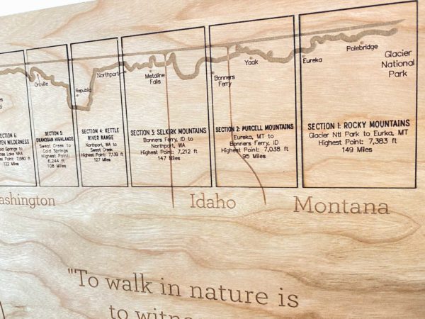 Wooden Map of the PNT