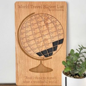 World Travel Bucket List Board