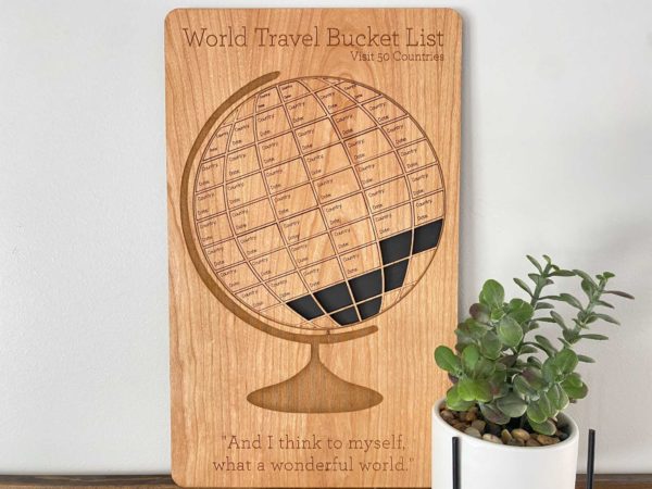 World Travel Bucket List Board